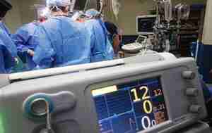 Healthcare machine in surgery room